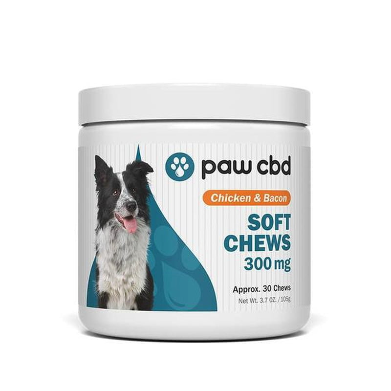 Paw CBD chicken & bacon soft chews 300mg