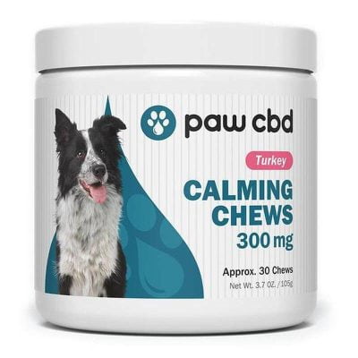paw CBD calming chews turkey 300mg