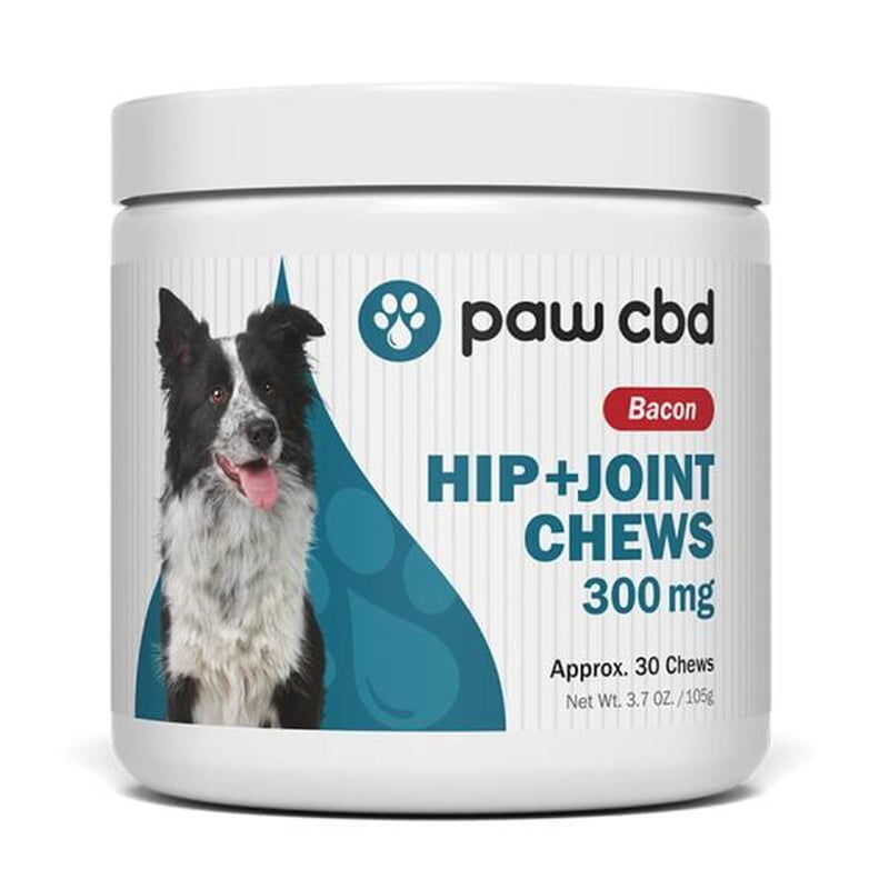 paw CBD Bacon Hip and Joint chews 300mg
