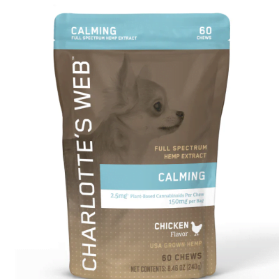 Calming Chews for Dogs Charlottes Web 60 count