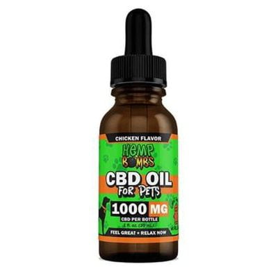 Hemp Bombs CBD oil for pets chicken flavor 1000mg