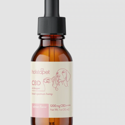Salmon Flavored CBD Oil For Cats Holistapet 1200mg
