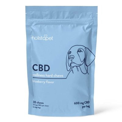 Holistapet CBD Wellness Hard Chews Blueberry 600mg
