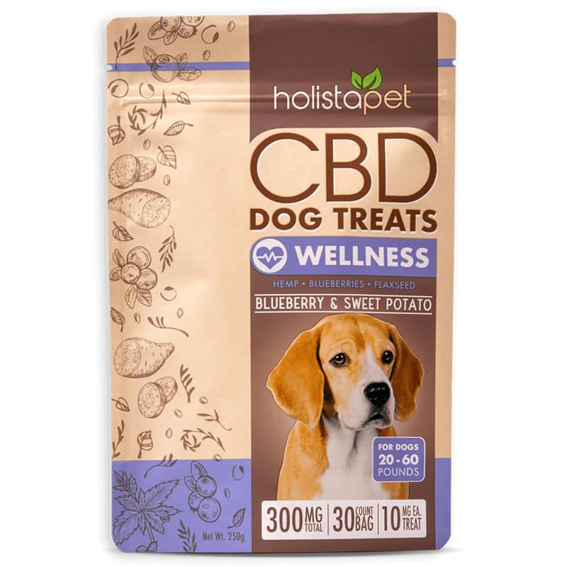 Holistapet CBD Dog Treat Wellness Blueberry and Sweet Potato 300mg