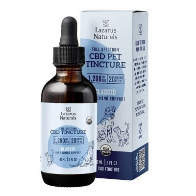 Lazarus Naturals CBD Pet Tincture Classic Calming 1200mg