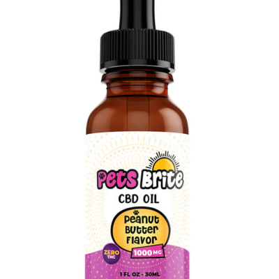 cbd tincture for dogs and cats peanut butter flavored 1000mg