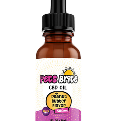 cbd tincture for dogs and cats peanut butter flavored 500mg