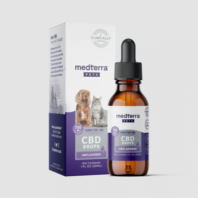 Medterra CBD Pet Drops Unflavored 750mg