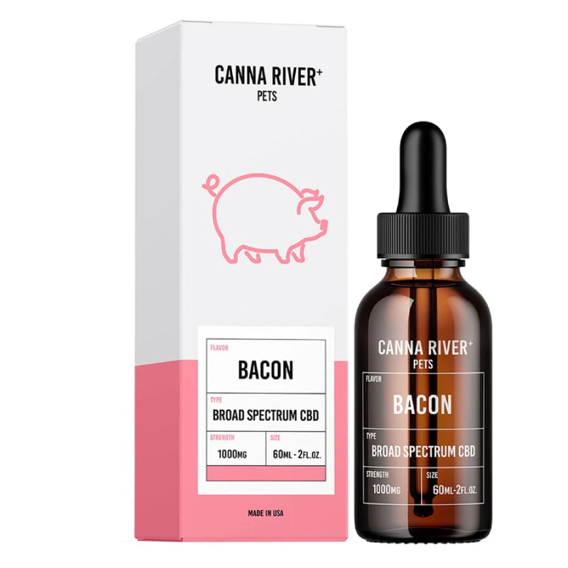 canna river pets broad spectrum CBD oil bacon 1000mg