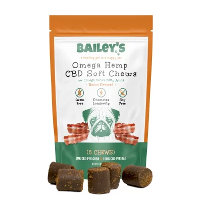 Omega Hemp CBD Soft Chews - 5 Count