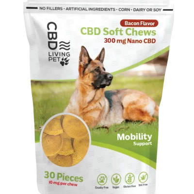 CBD Dog Chews CBD living bacon flavor