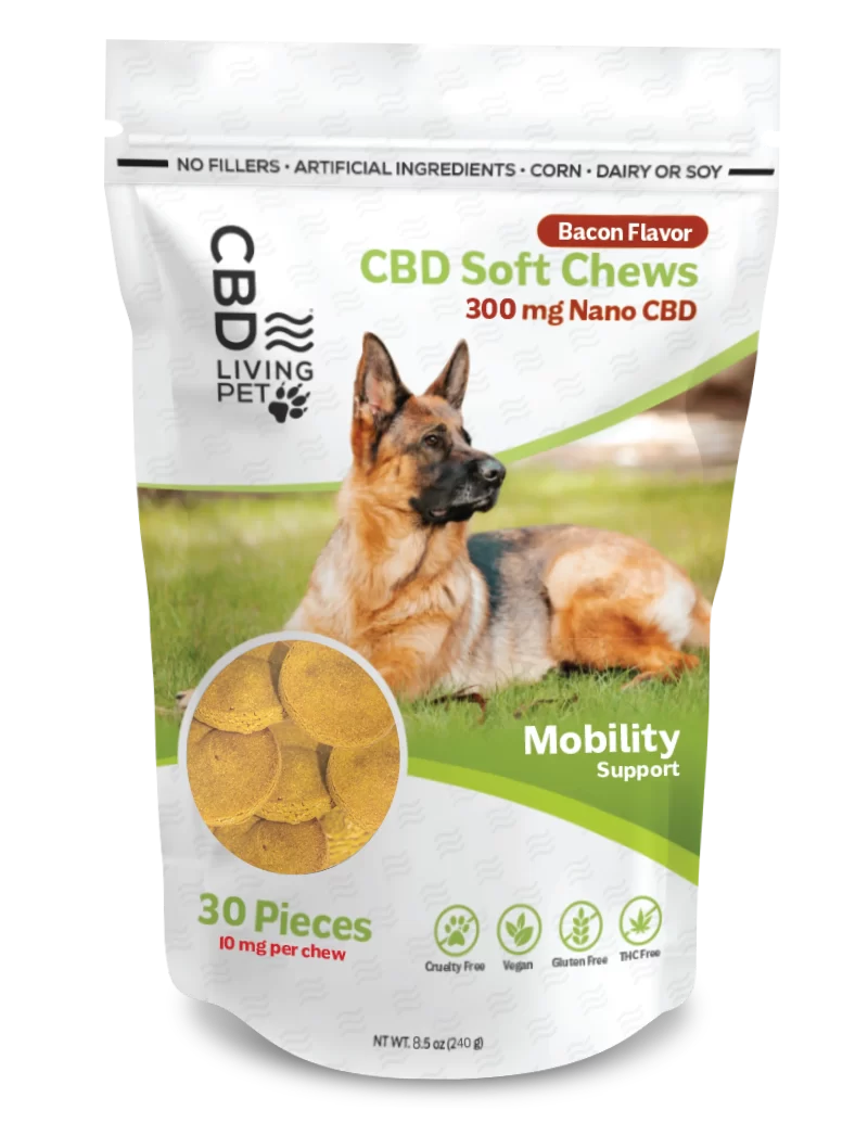 CBD Dog Chews CBD living bacon flavor