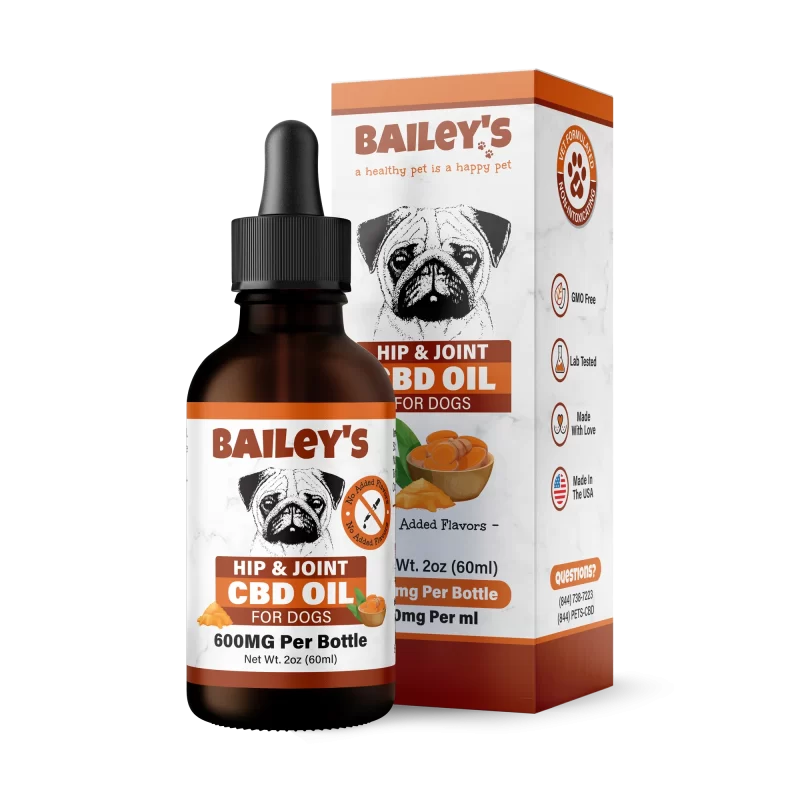 Bailey's 600MG Hip & Joint CBD Oil For Dogs